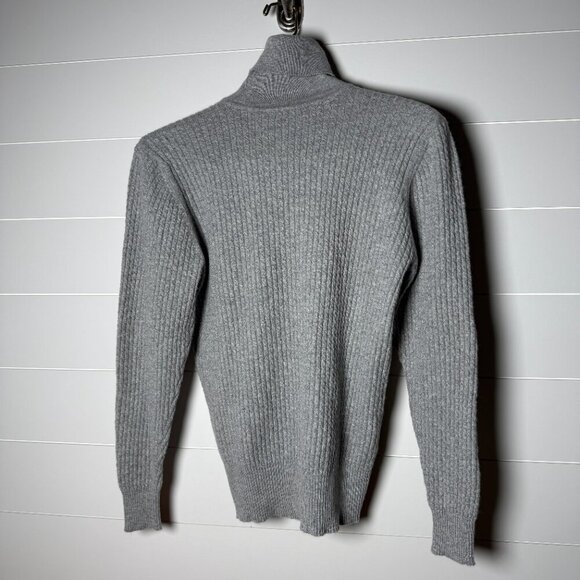 Burberry London Cable knit Cashmere Turtleneck Size L - Picture 9 of 10